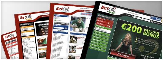 <h4>BetClic.com websites</h4><br /><strong>Redesign</strong> of all BetClic's website, this includes : Sport, Casino, Turf, Games, Poker