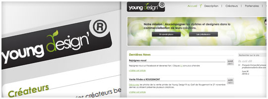 <h4>YoungDesign'r</h4><br /><strong>Conception and Creation</strong> of the website for a Young Stylists / Designers promoter in Belgium : YoungDesignr.be.<br /><br />The website was handcoded with HTML + CSS + WORDPRESS for full content management